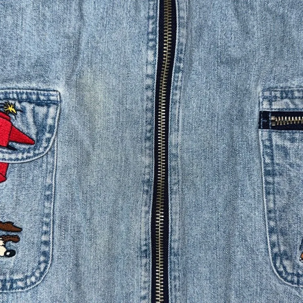 Warner bros men’s denim jacket large road runner and coyote beep‎ beep vintage